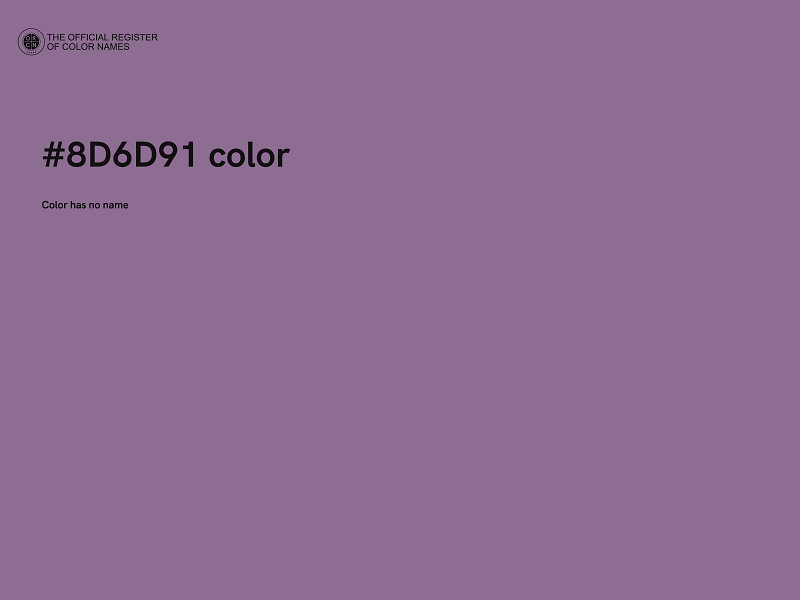 #8D6D91 color image