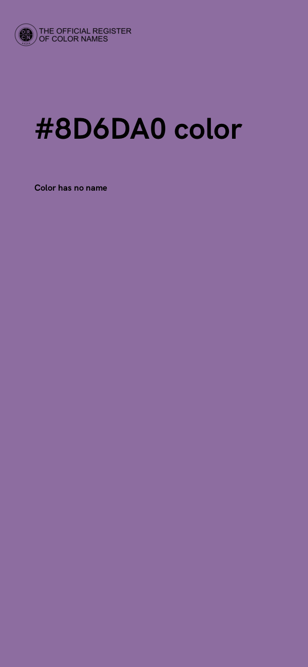 #8D6DA0 color image