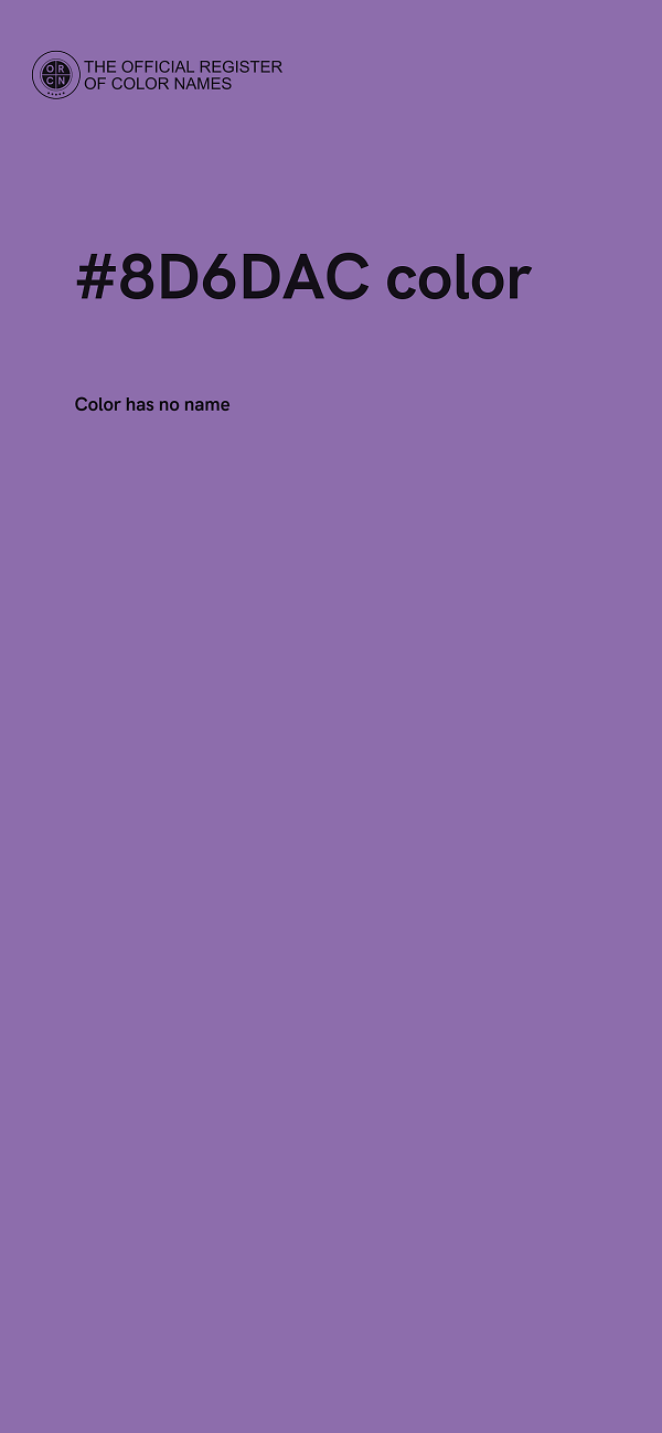 #8D6DAC color image