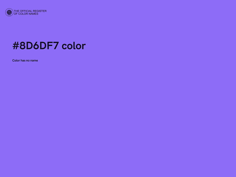 #8D6DF7 color image