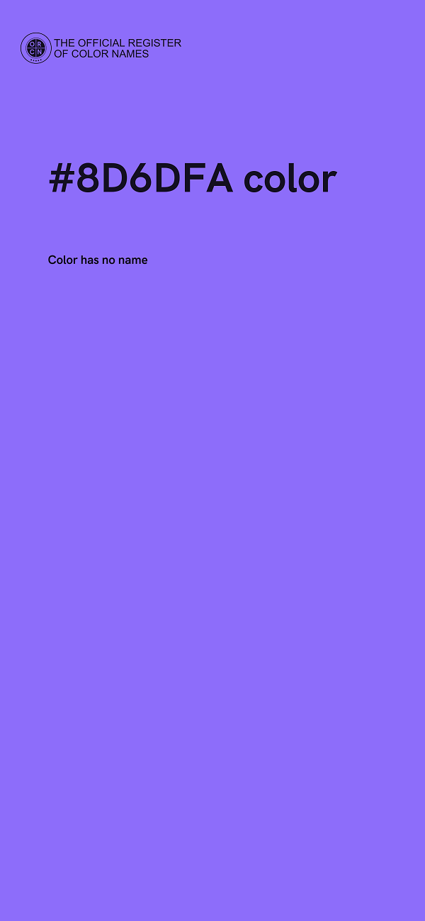 #8D6DFA color image