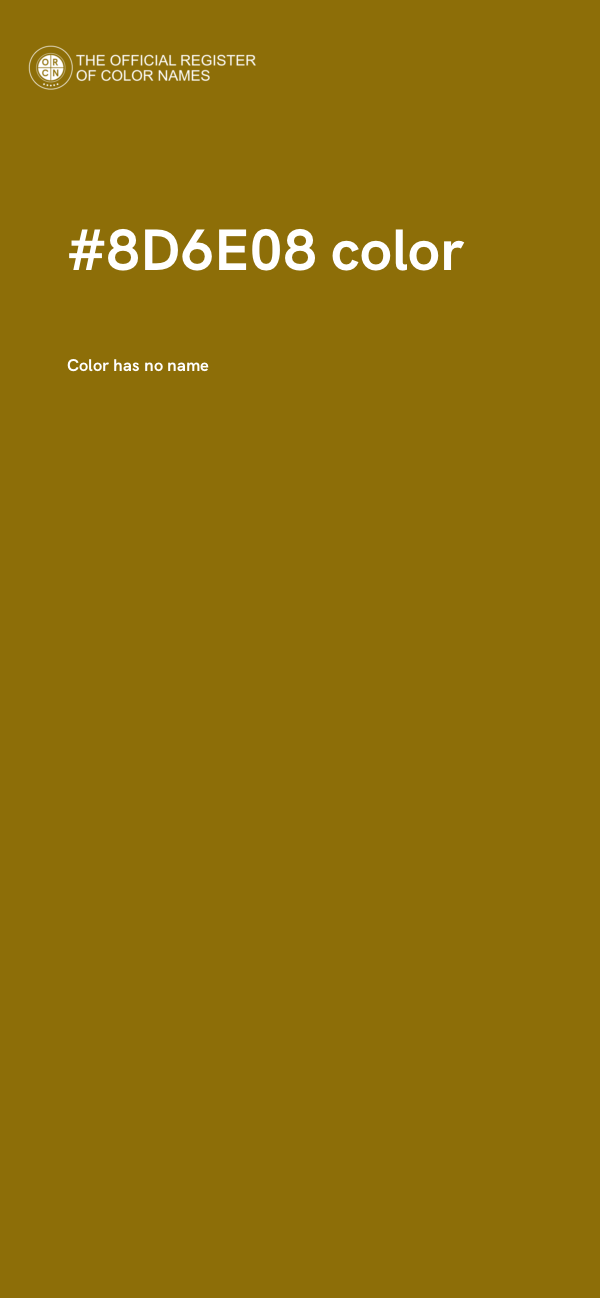 #8D6E08 color image