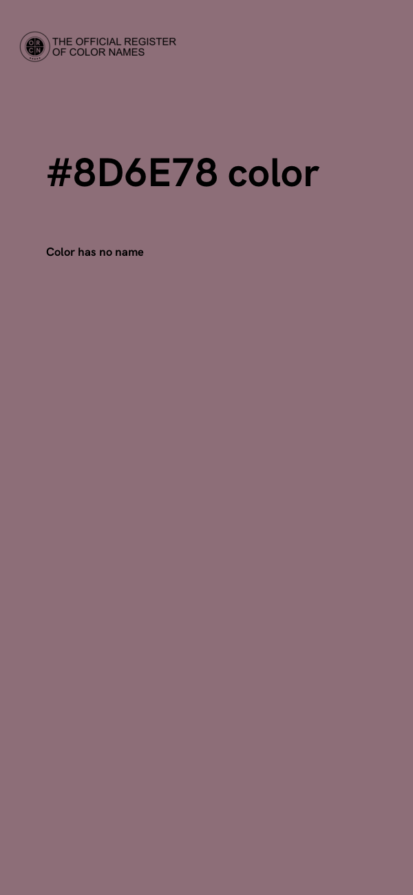 #8D6E78 color image