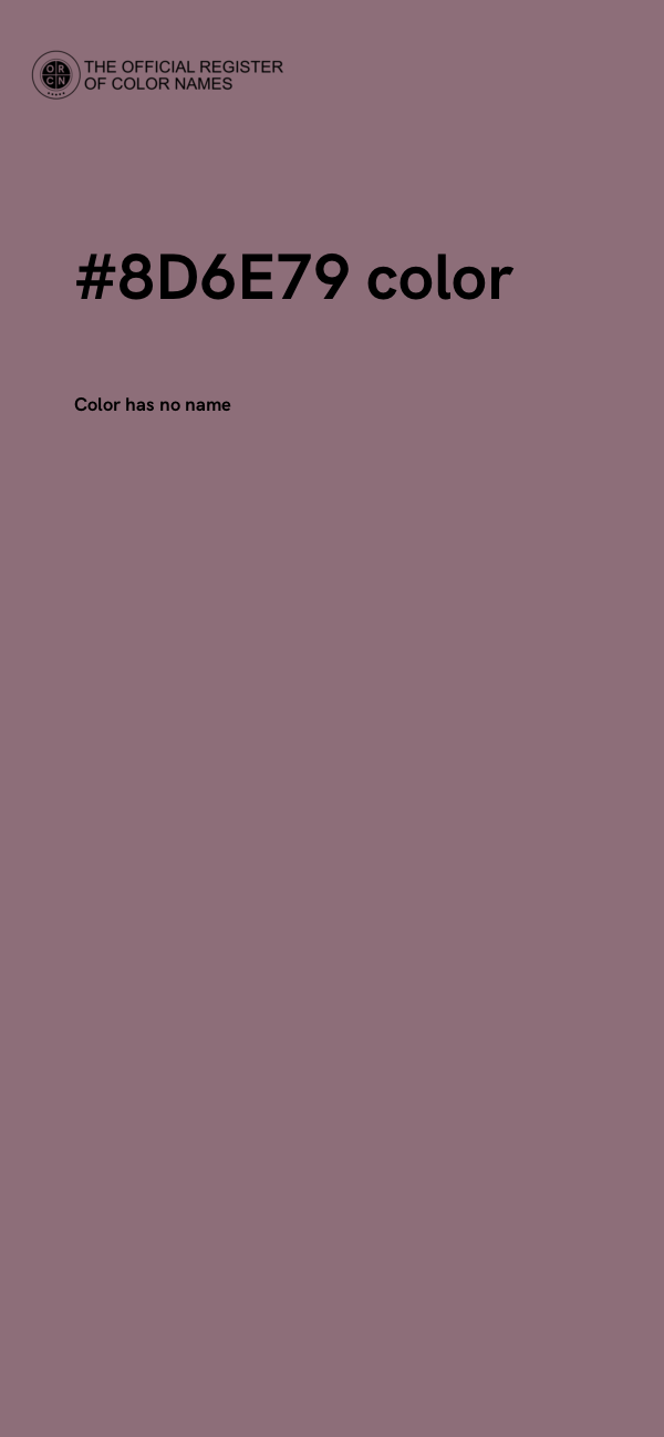 #8D6E79 color image