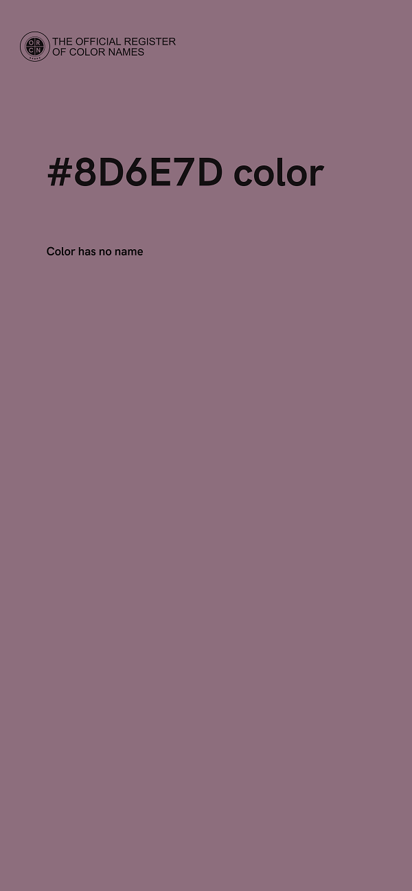 #8D6E7D color image