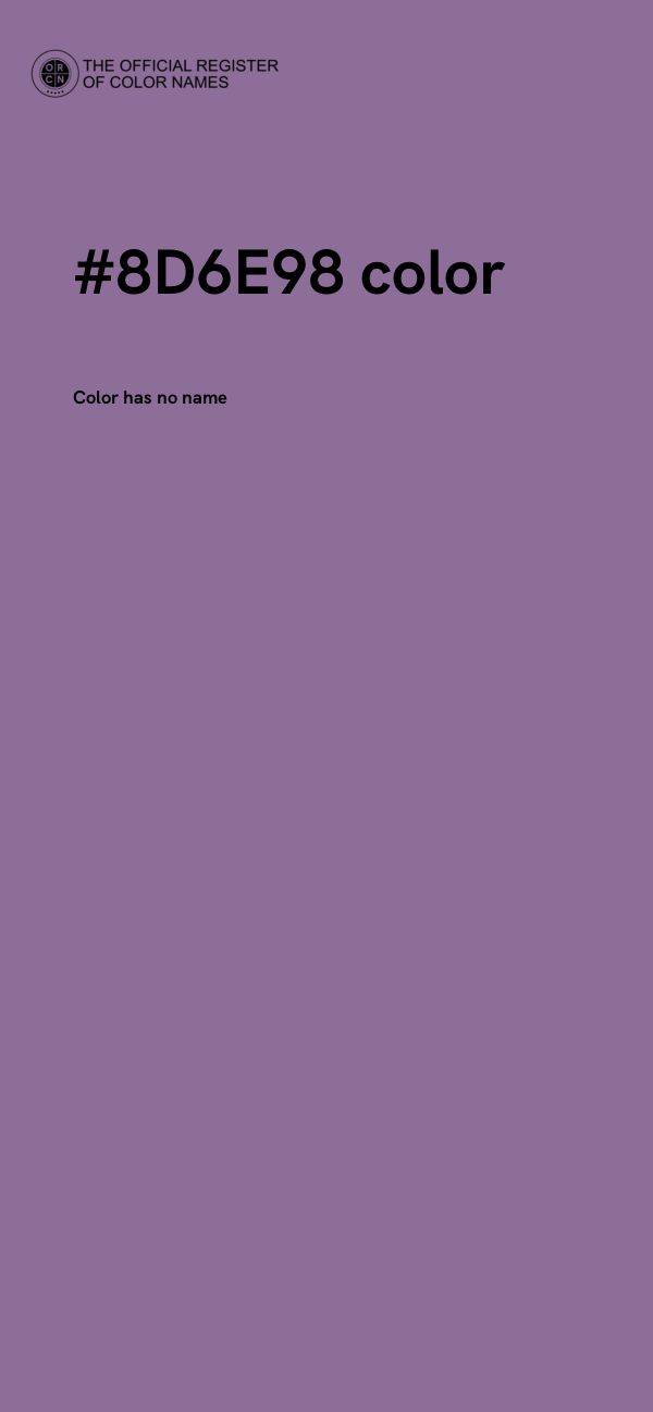 #8D6E98 color image