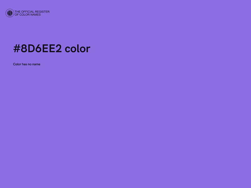 #8D6EE2 color image