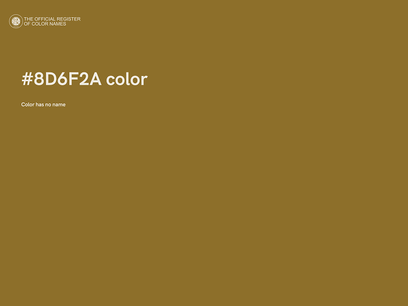 #8D6F2A color image