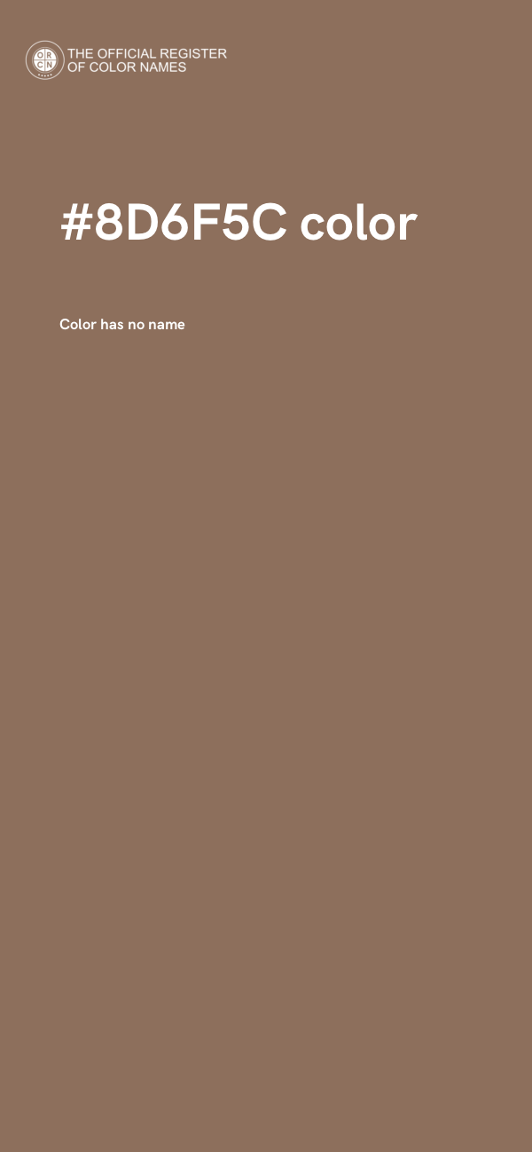 #8D6F5C color image