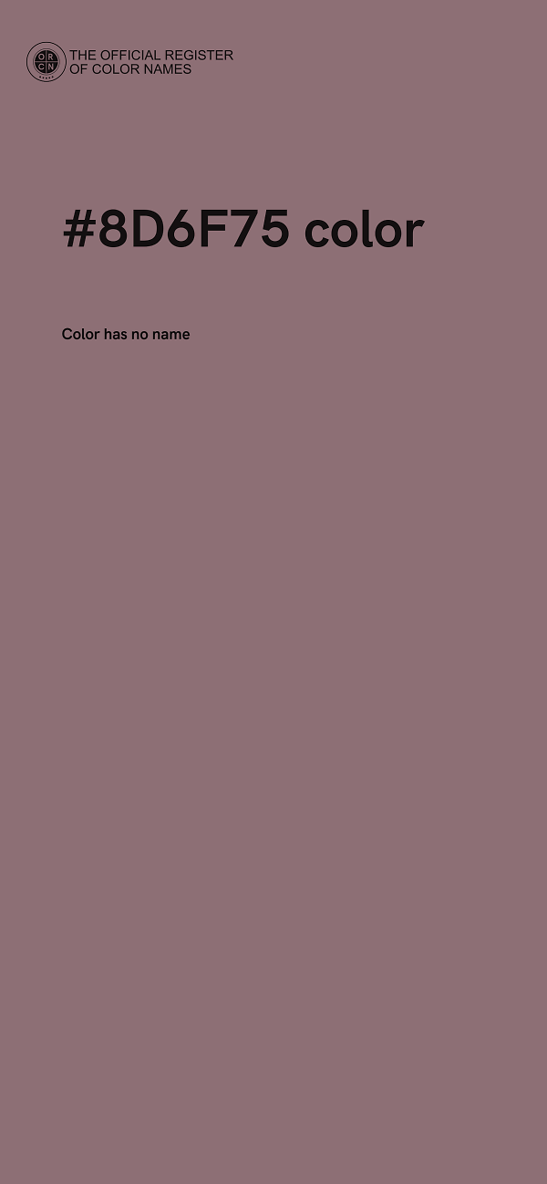 #8D6F75 color image