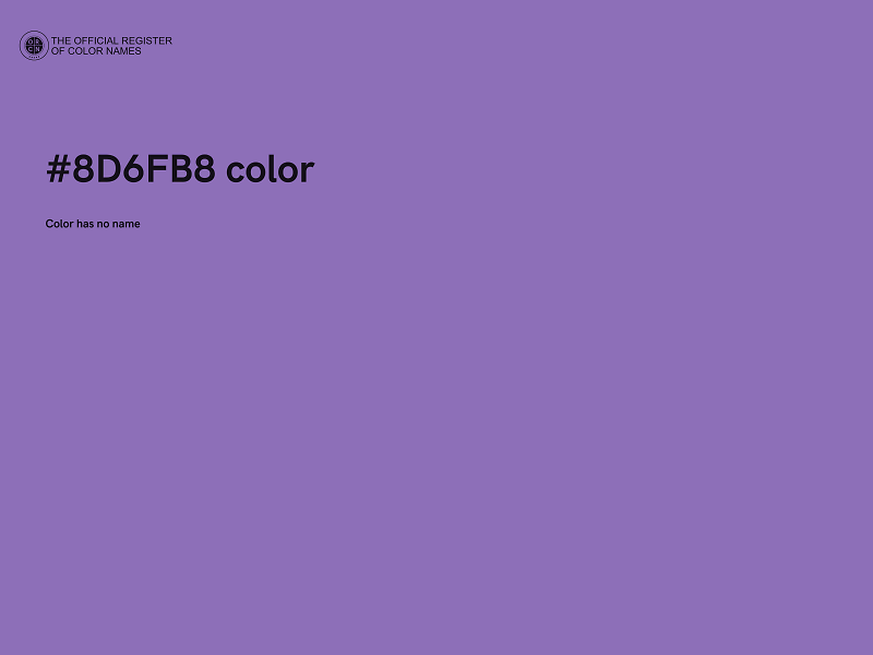 #8D6FB8 color image