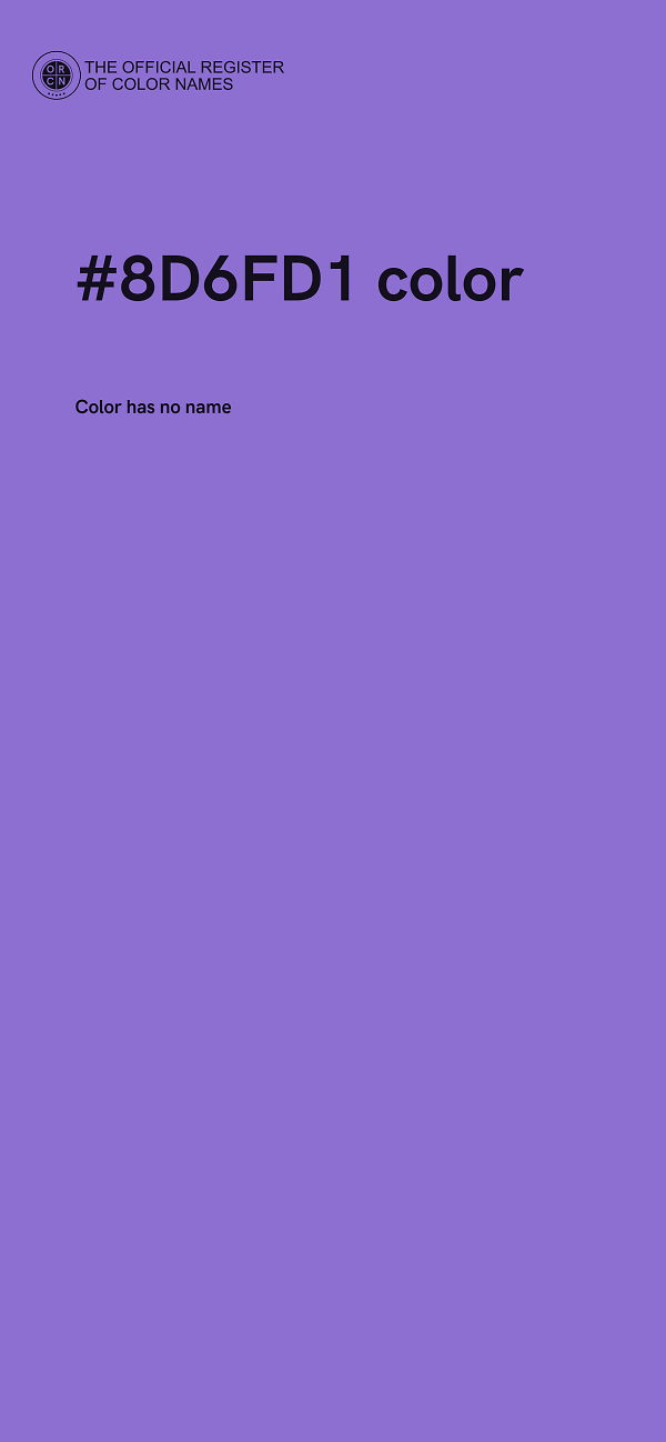 #8D6FD1 color image