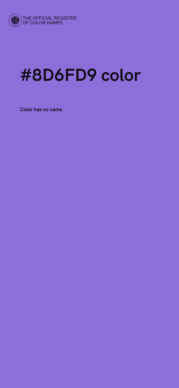 #8D6FD9 color image