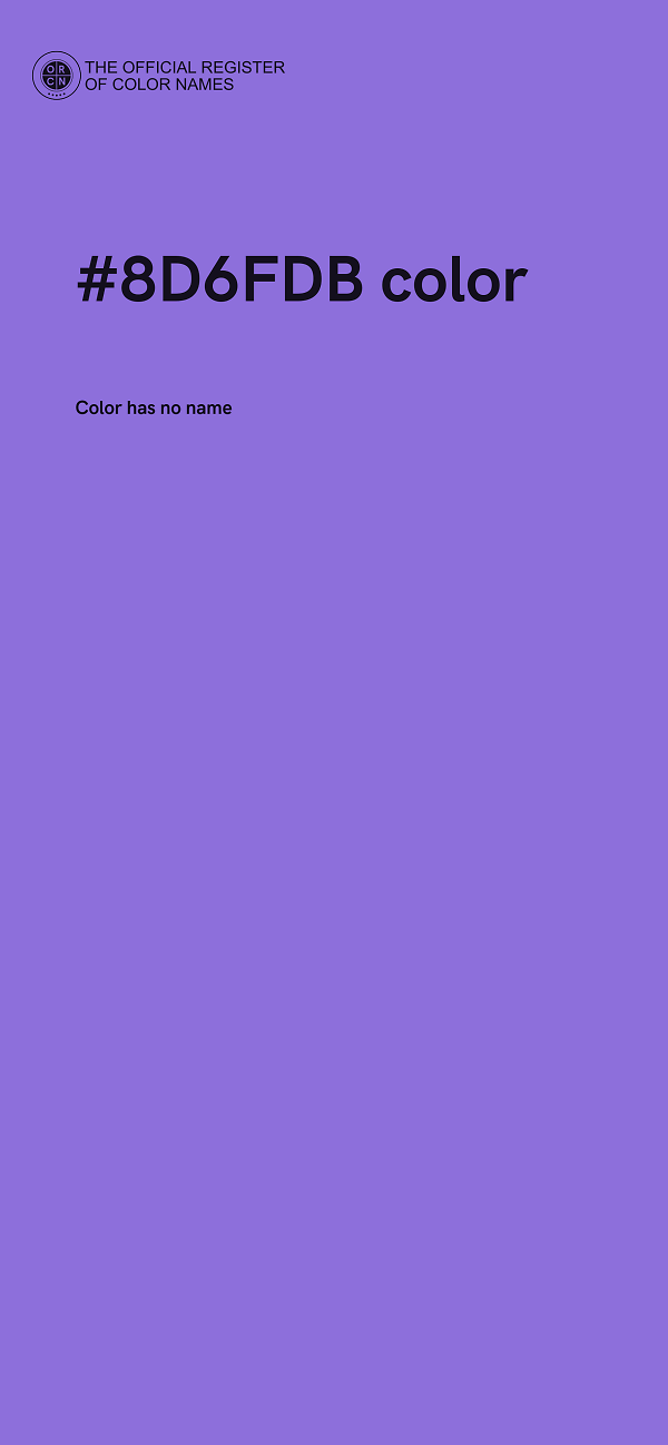 #8D6FDB color image
