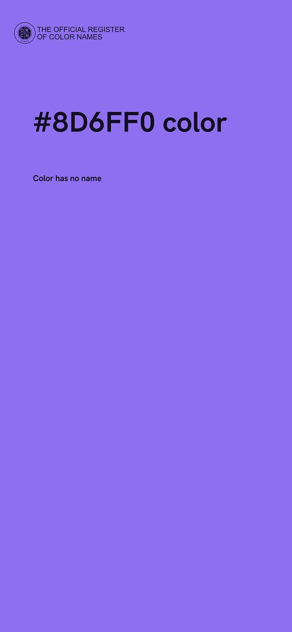 #8D6FF0 color image