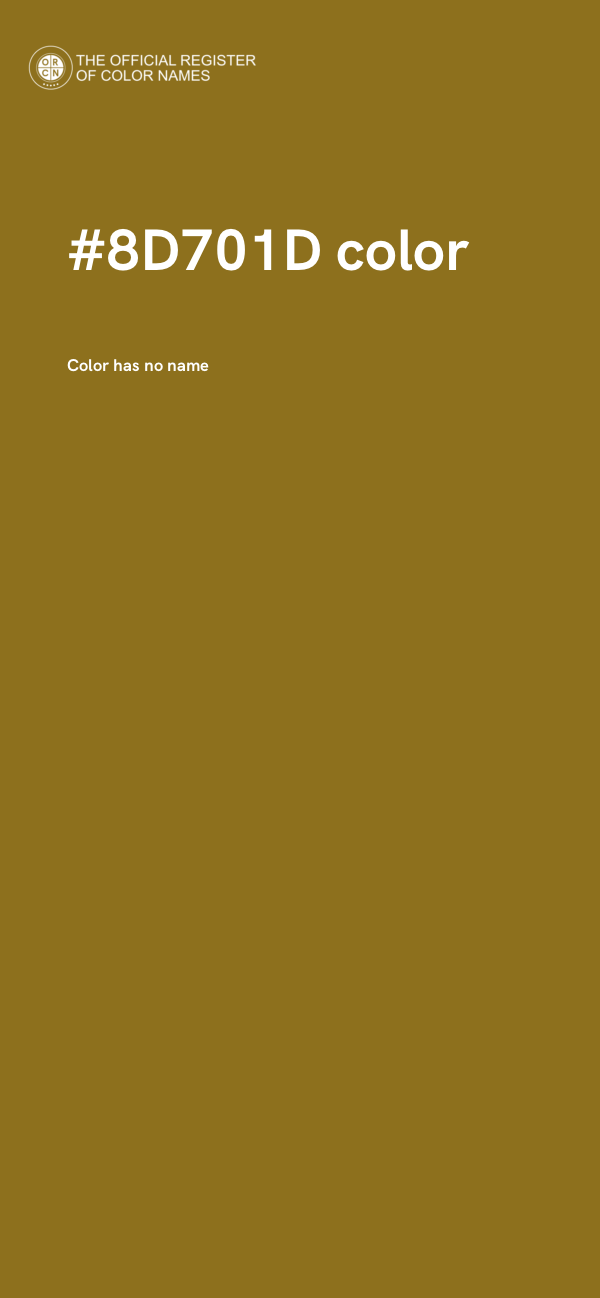 #8D701D color image