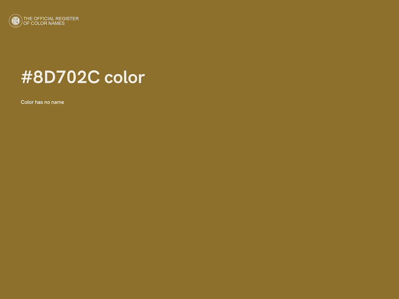 #8D702C color image