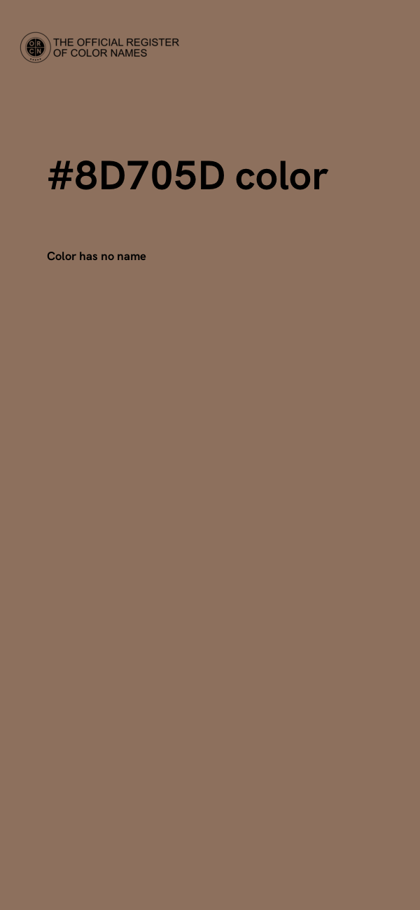 #8D705D color image
