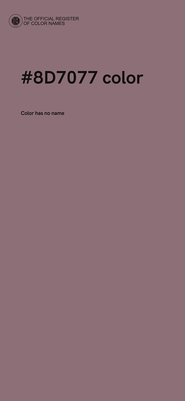 #8D7077 color image