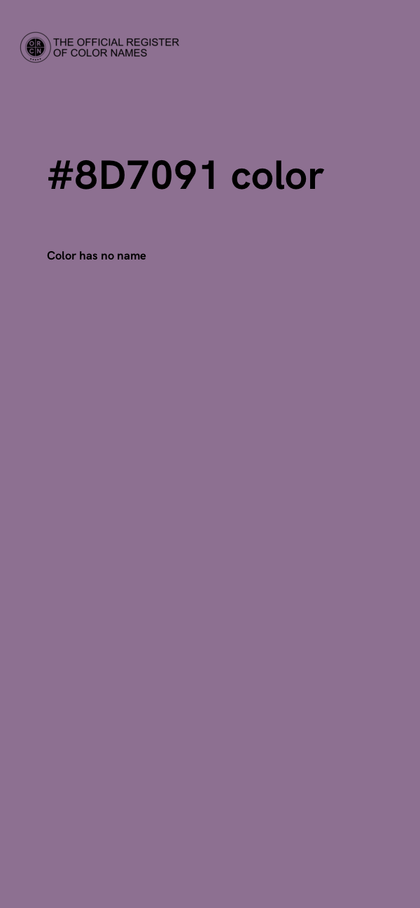 #8D7091 color image