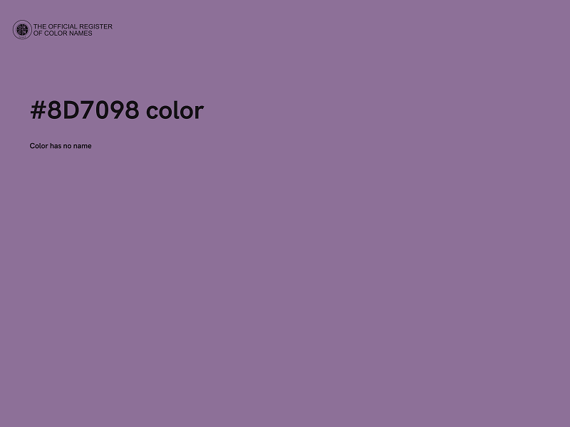 #8D7098 color image