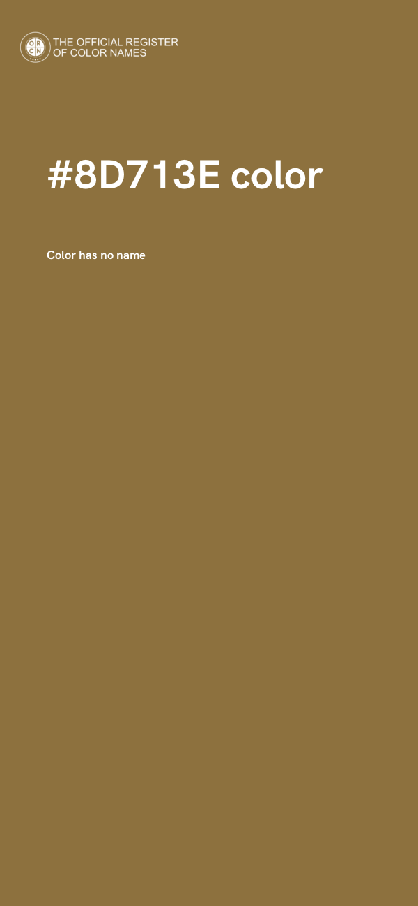 #8D713E color image