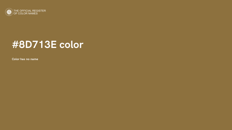 #8D713E color image