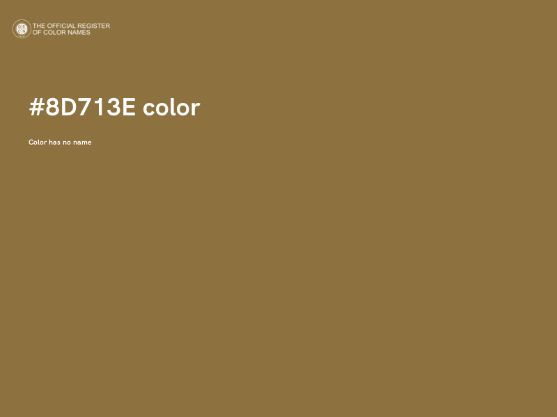 #8D713E color image