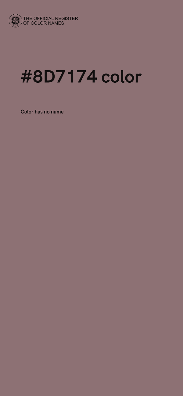 #8D7174 color image