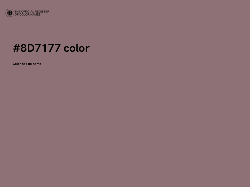 #8D7177 color image