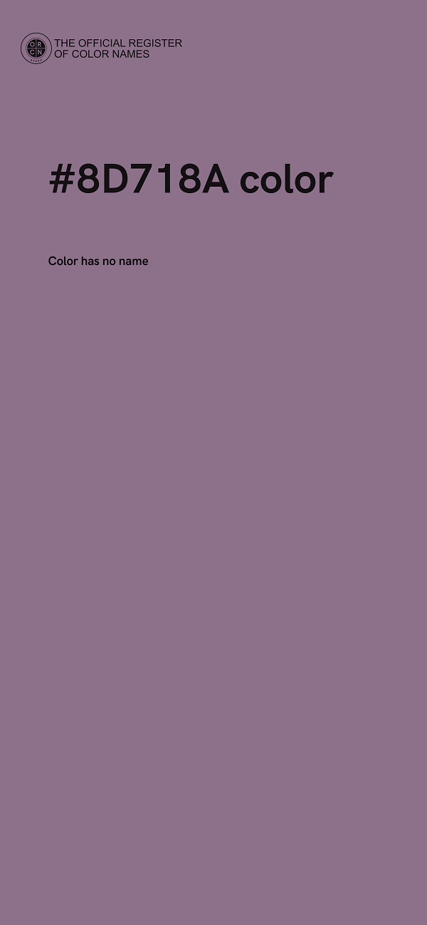 #8D718A color image