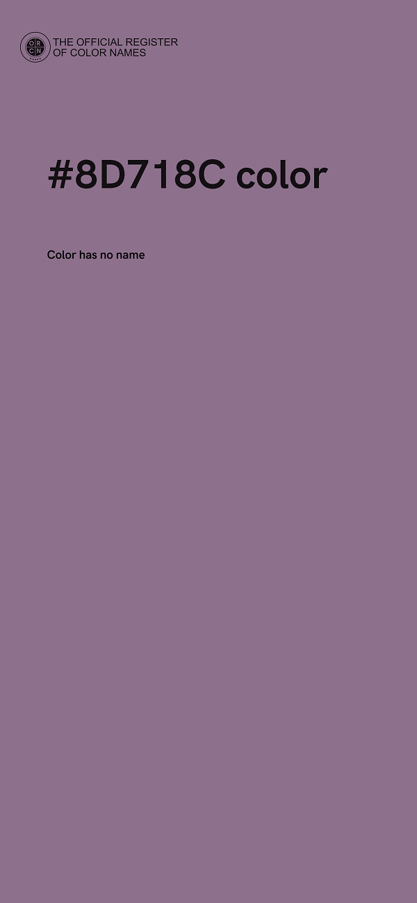 #8D718C color image
