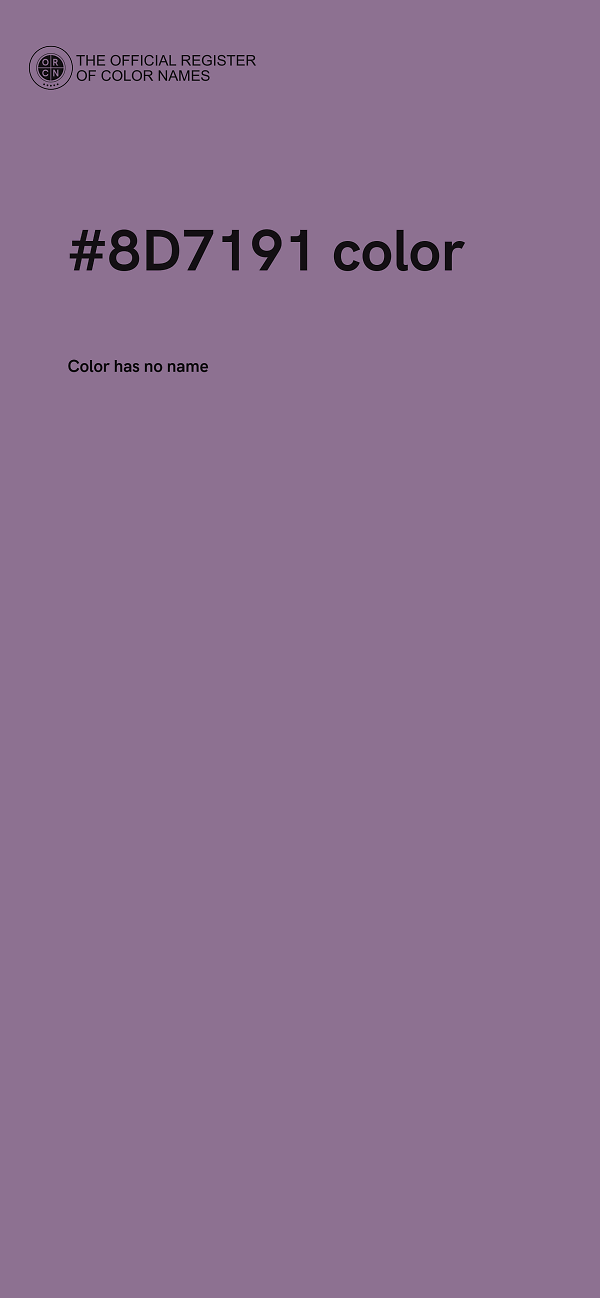 #8D7191 color image