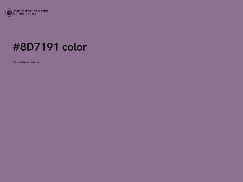 #8D7191 color image