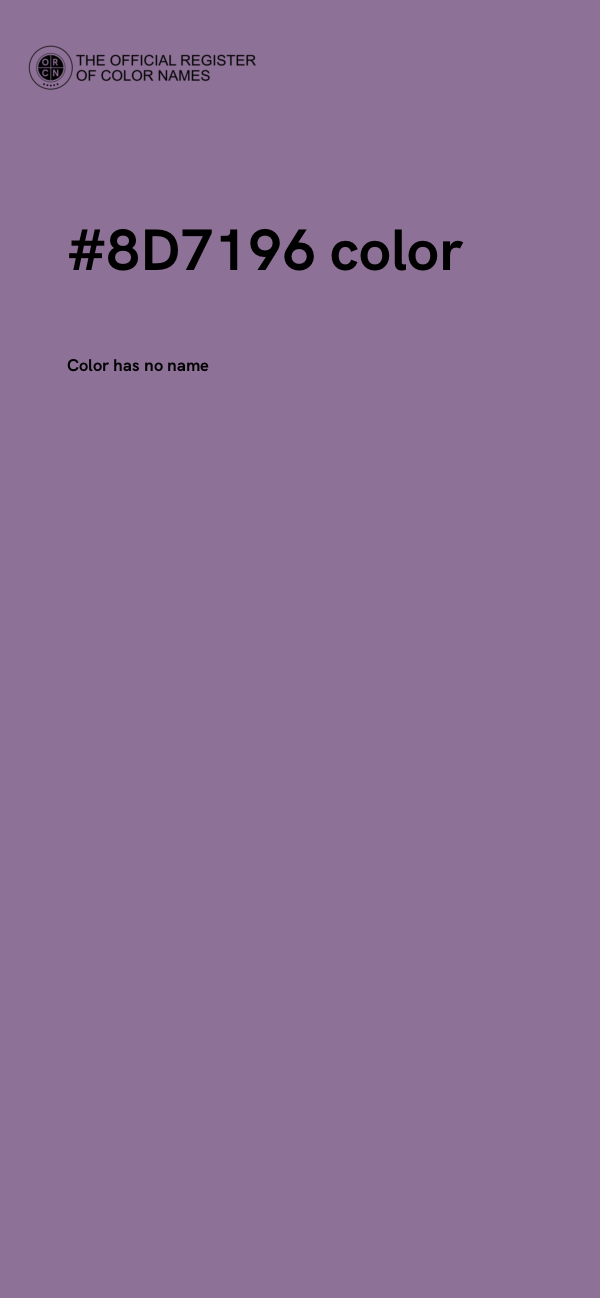#8D7196 color image
