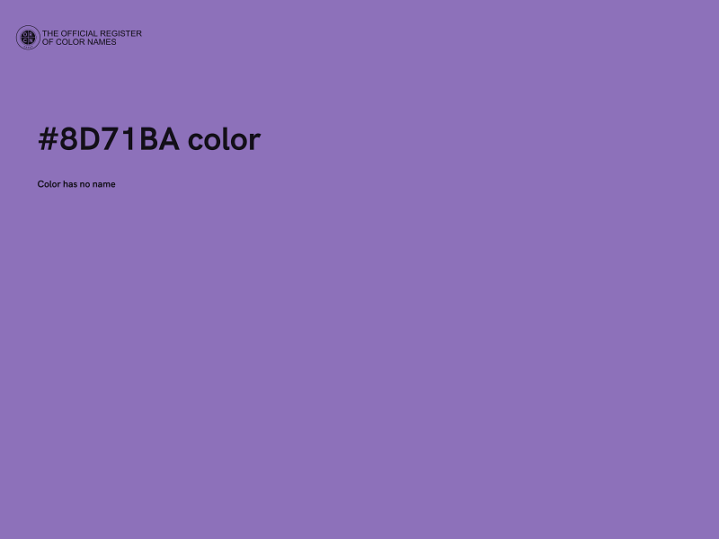 #8D71BA color image