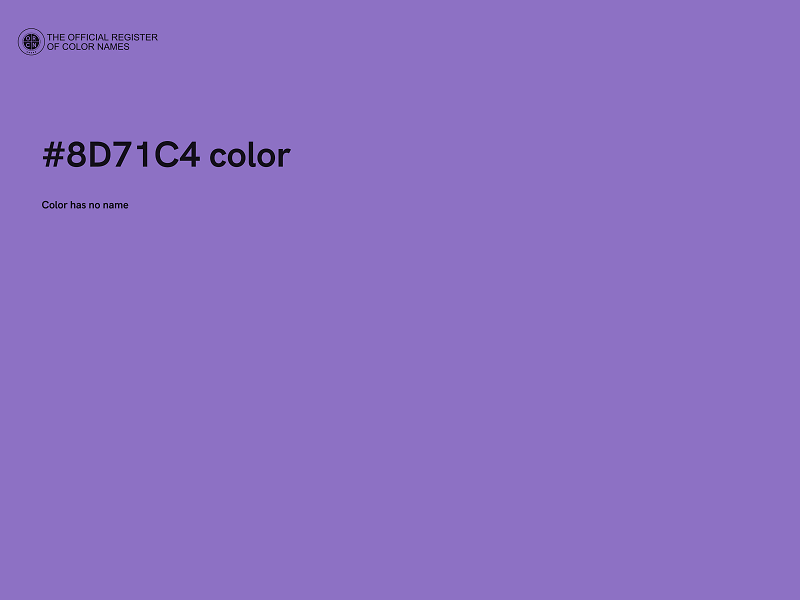 #8D71C4 color image