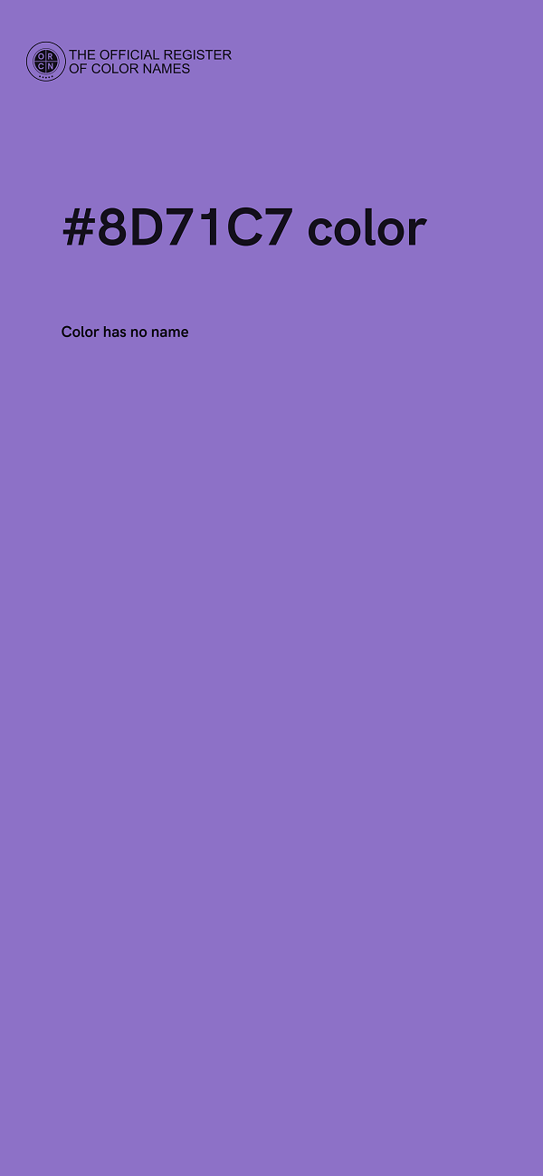 #8D71C7 color image