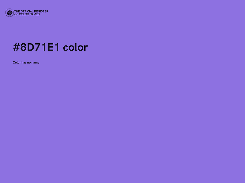 #8D71E1 color image