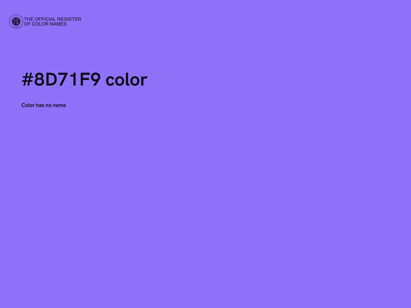 #8D71F9 color image