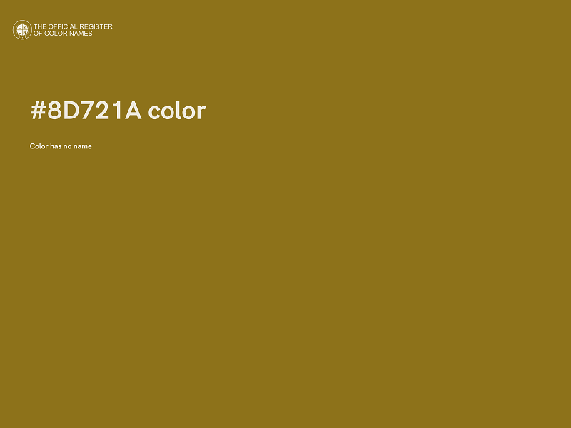 #8D721A color image