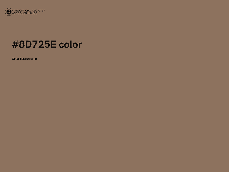 #8D725E color image