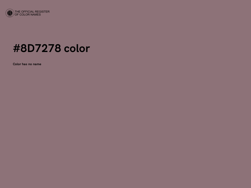 #8D7278 color image