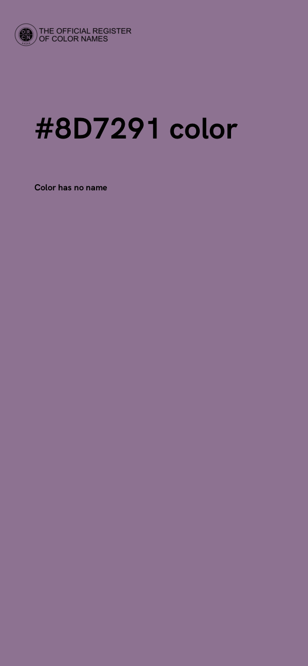 #8D7291 color image