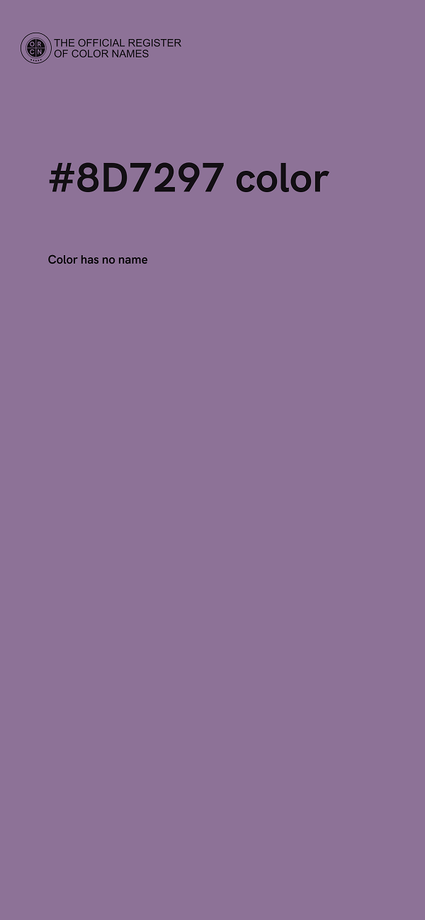 #8D7297 color image