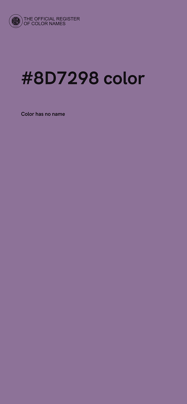 #8D7298 color image