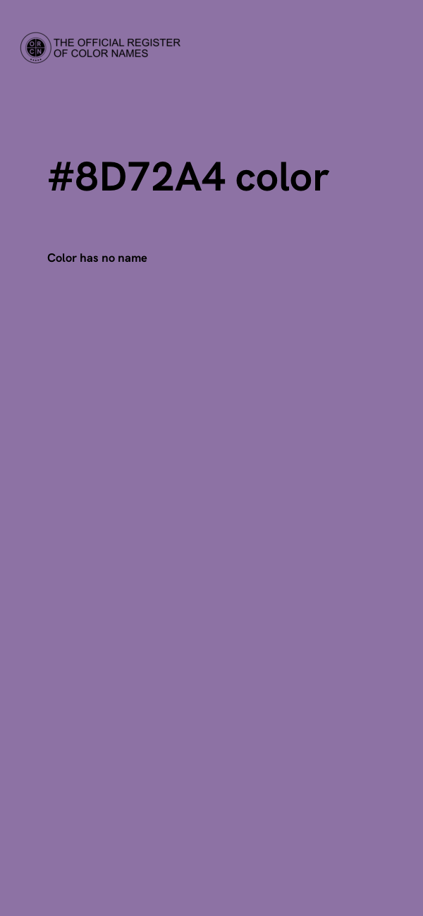 #8D72A4 color image