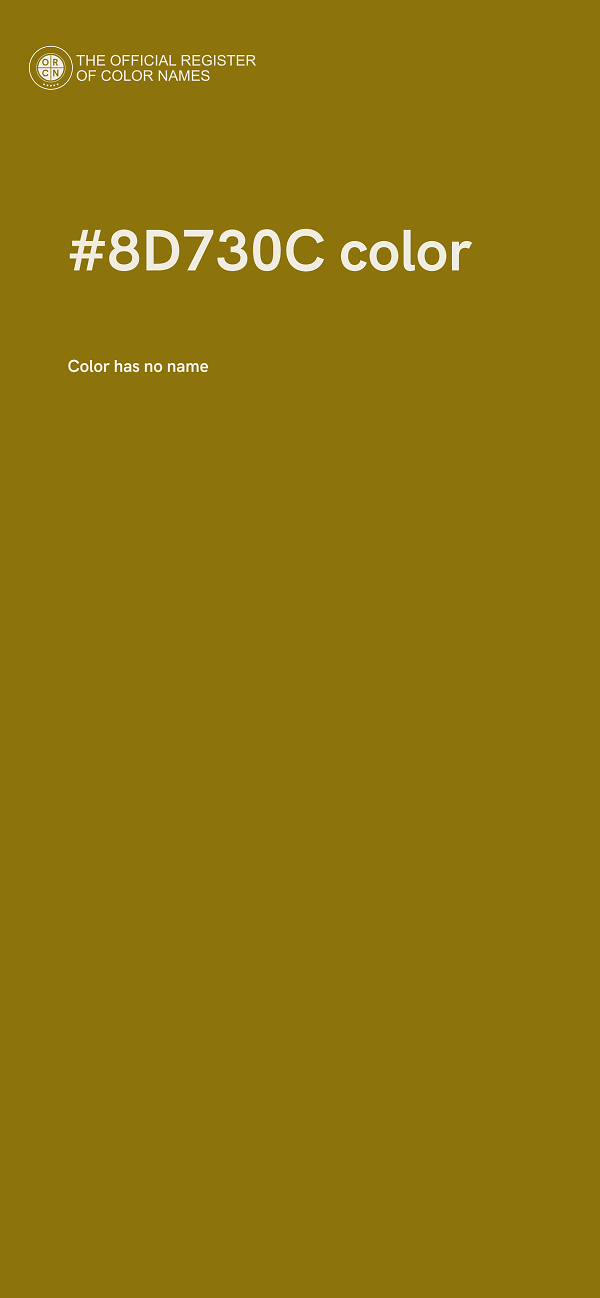 #8D730C color image