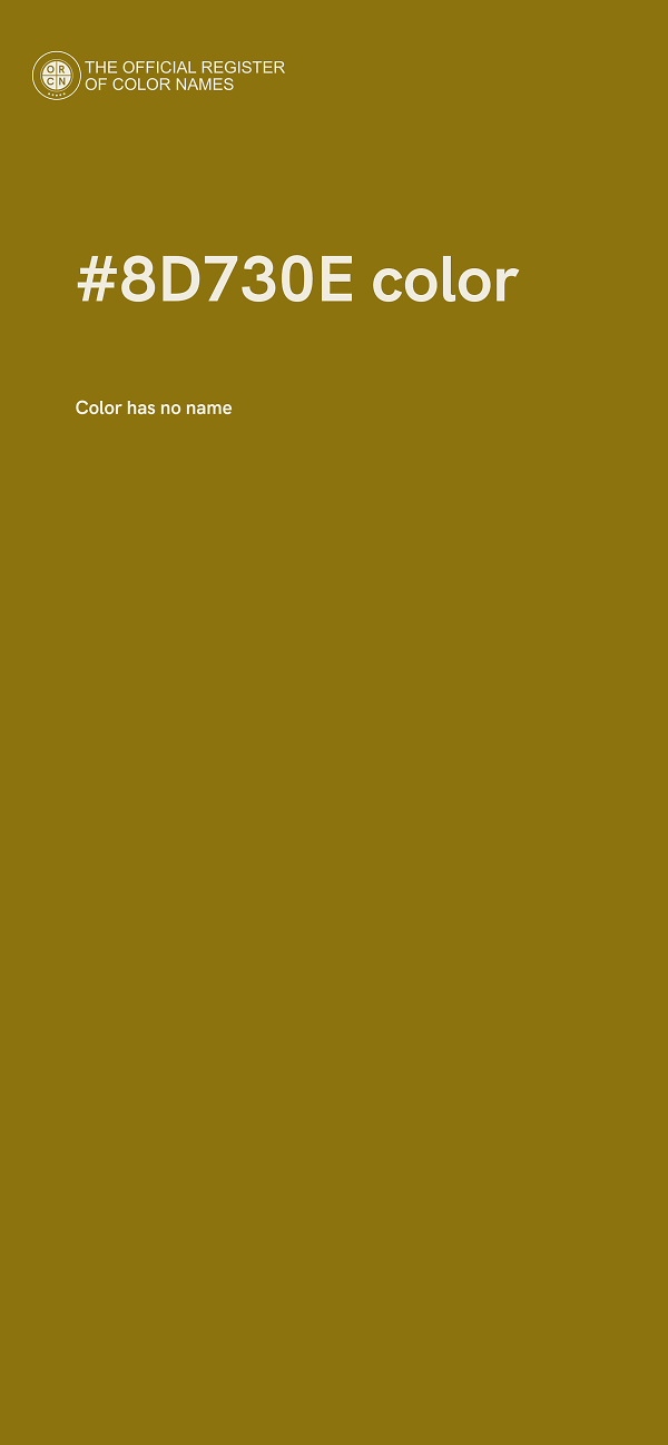 #8D730E color image