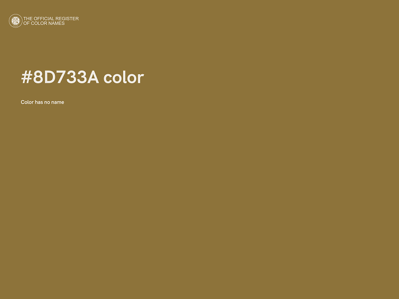 #8D733A color image